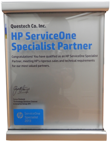 HP ServiceOne Specialist Partner